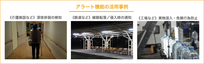 アラート機能の活用事例のイメージ